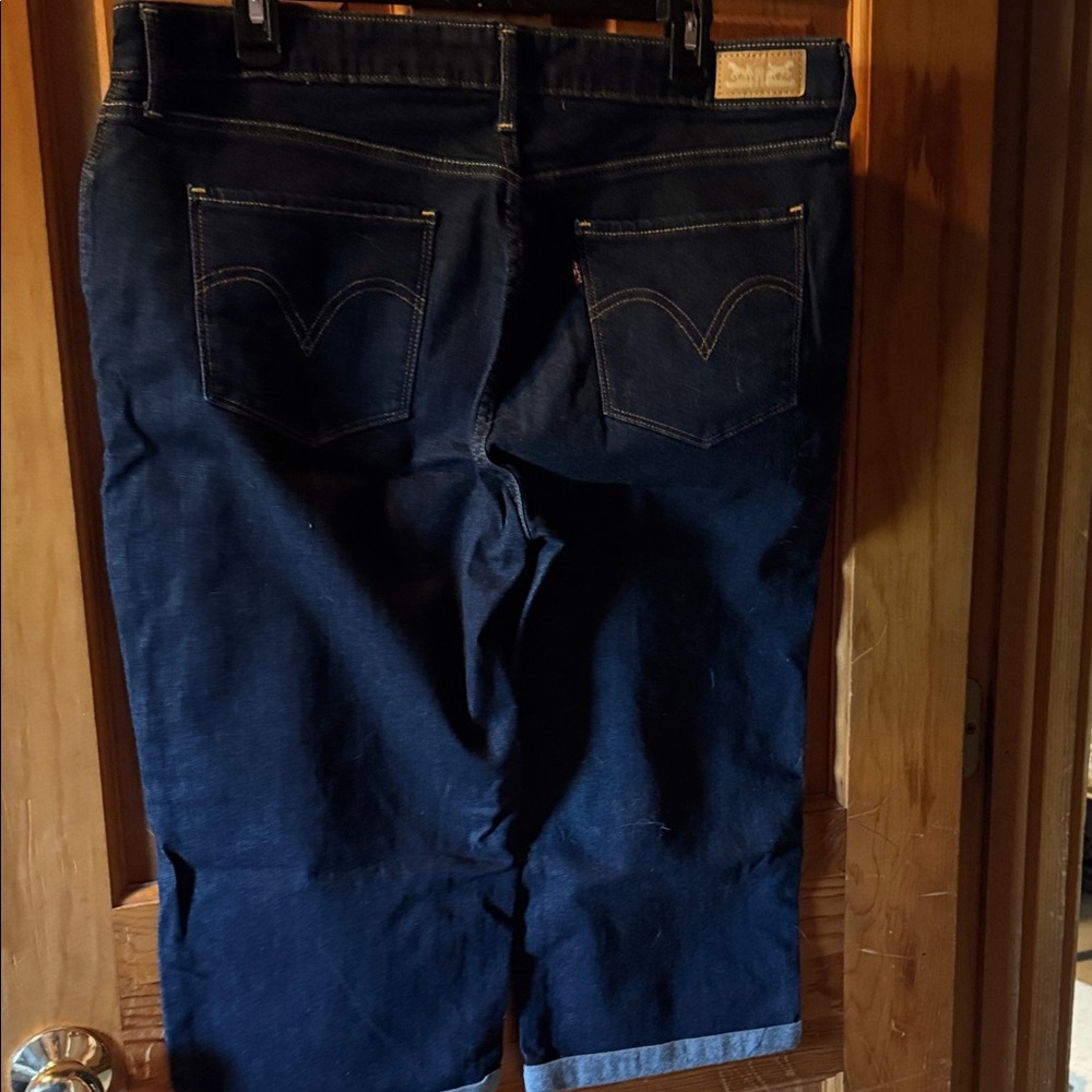 Levi's Women's Straight Leg Jeans - Dark Blue